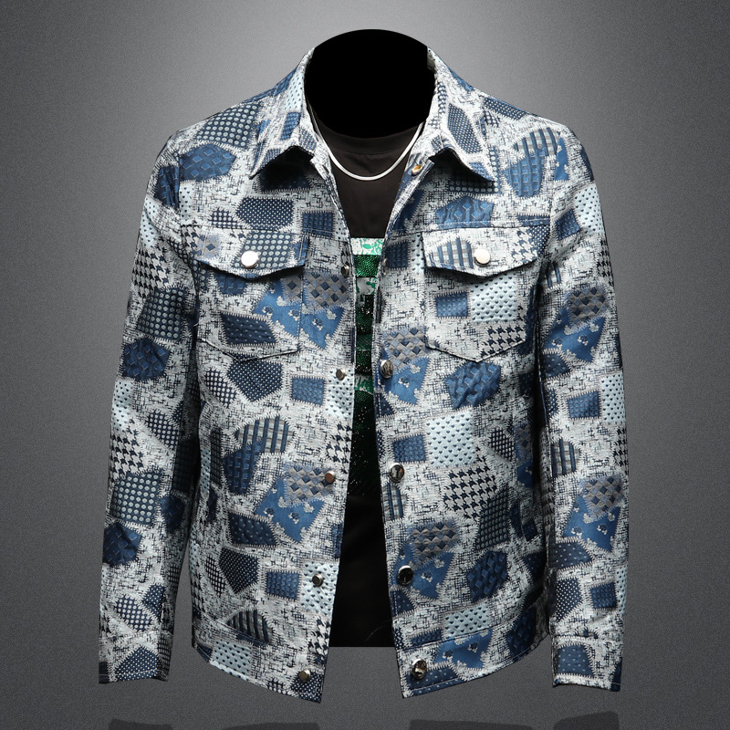 男装官方1943s男2025新款堡狮龙2025新款男士翻领夹克潮流时尚休