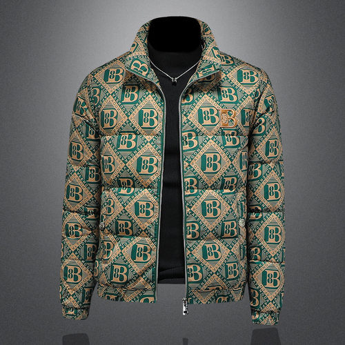 京东bsija男装官方正品牌七彩马羽绒服立领潮流韩版修身保暖外套