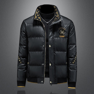 1943s男装官方唯品会正品牌七号仓库羽绒服男士潮流时尚立领外套