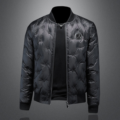 潮牌2025新款唯品会官方正品牌男装四海龙欧货冬季90白鸭绒羽绒服