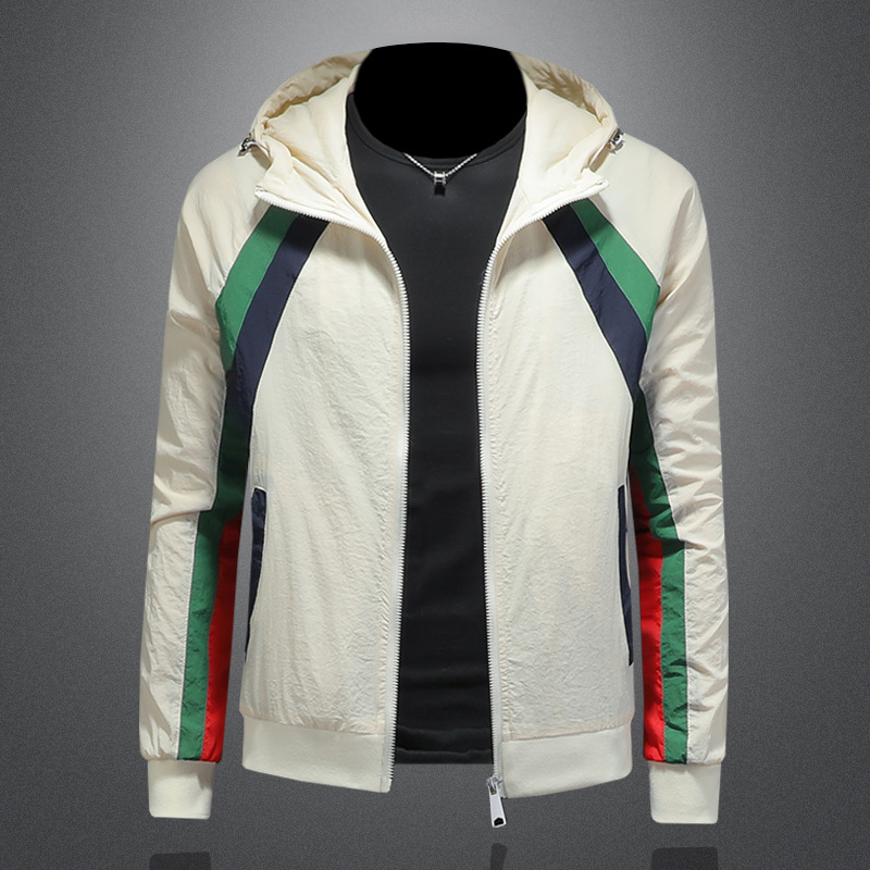 男装官方1943s男2025新款堡狮龙春秋季新款男士印花拼接休闲夹克