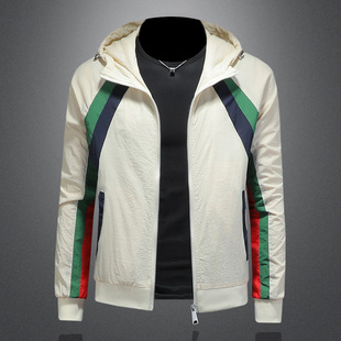 男装官方1943s男2025新款堡狮龙春秋季新款男士印花拼接休闲夹克