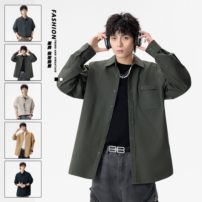 京东bsija男装官方唯品会正品牌七彩马潮牌纯棉百搭t恤衬衫