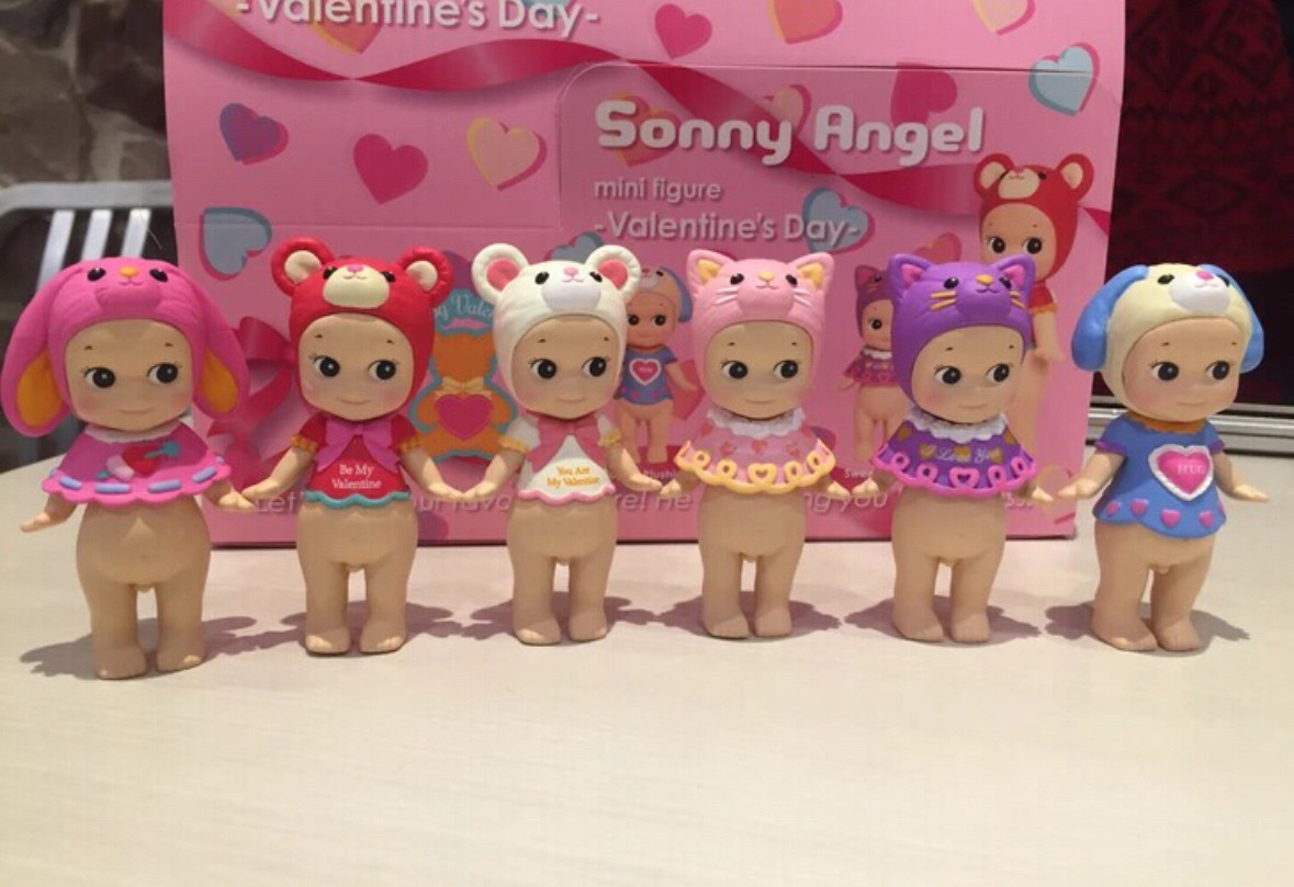 thumbnail for sonny angel 2013 15 16 17 Valentine's Day Tanabata Pink Rabbit Red Bear Pink Cat Chocolate Figure