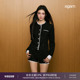 女 短裤 黑色针织高级感穿搭气质名媛千金小香风亮片上衣 套装 AGAM