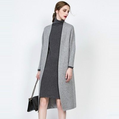 Europe and America Simplicity Solid Wool coat Mid length version lady coat Autumn and winter leisure time commute Sweater Thick section fashionin the Women's clothing/Boutique , Woolen jacket  category - from Buy2taobao.com to provide professional Taobao agent buy service