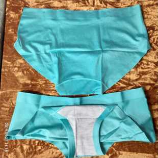 木绿色 舒适无痕内裤 中腰女士妈咪三角裤 女生2020冰丝少女内衣裤