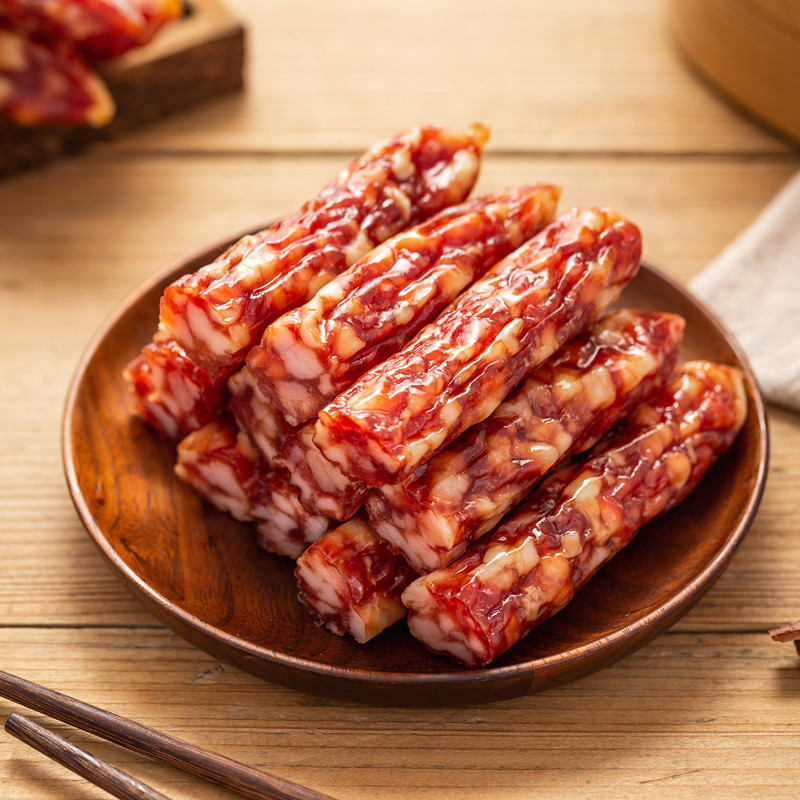 黄官球凤岗客家腊肠  咸香口味广式香肠纯猪肉 土猪东莞特产400克