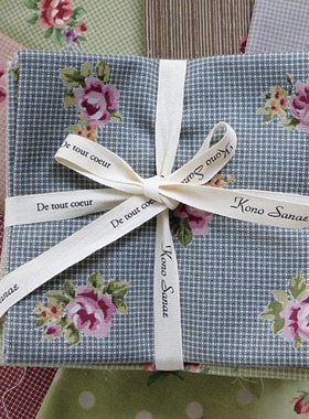 日本进口有轮yuwa 向野早苗2023年夏季新款玫瑰系列拼布娃衣布料