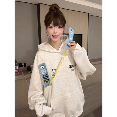 【送运费险】韩系甜妹慵懒卫衣女