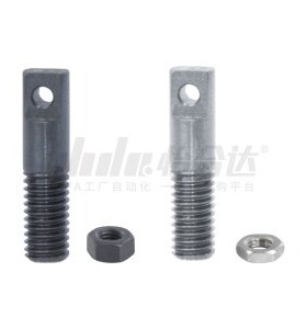 替代怡合达FFD01-D4-L15 3 5 6 8 10 12拉伸弹簧支柱带扁方牙发黑