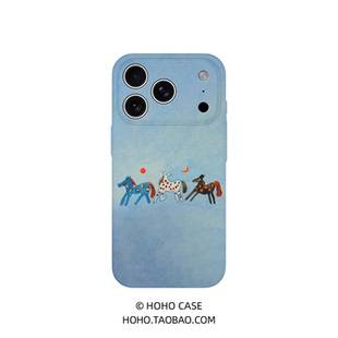 童话小马适用苹果17promax手机壳女款磁吸iPhone16新款艺术15梦幻14马年13绘画12高级感11潮流全包防摔菲林壳