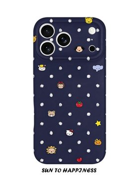 适用iPhone17promax苹果14opporeno15新款mate70华为p80荣耀400菲林手机壳13小米16vivos30x200波点卡通动物