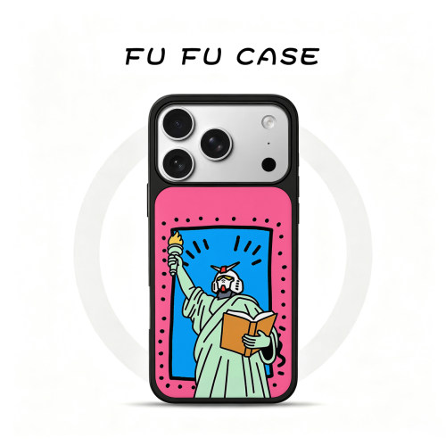 圣母机甲磁吸磨砂玻璃壳iPhone