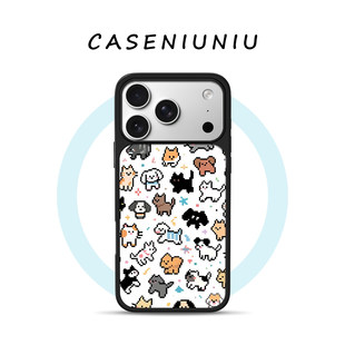 可爱卡通像素猫咪适用苹果华为小米手机壳磁吸iPhone17promax新款16趣味15创意14高颜值13高级感手机壳超好看