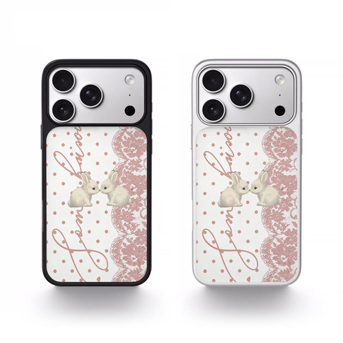 花边兔子卡通ins风iPhone17壳