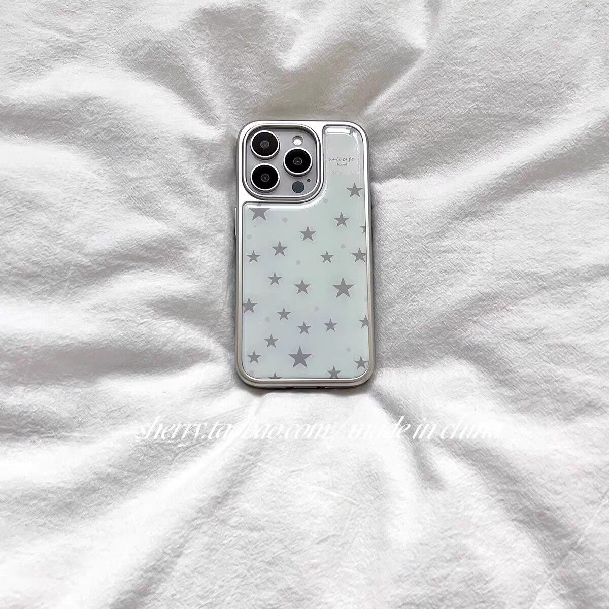奶油灰色星星韩系新款手机壳