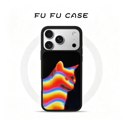 猫咪磁吸磨砂玻璃手机壳多机型
