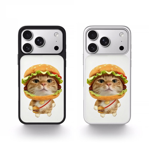 汉堡小猫卡通ins风iPhone17壳
