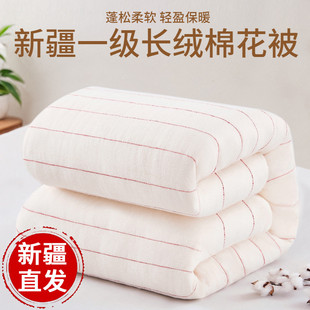 新疆长绒棉花被子棉被纯手工冬被纯棉加厚保暖褥子被芯棉絮床垫被