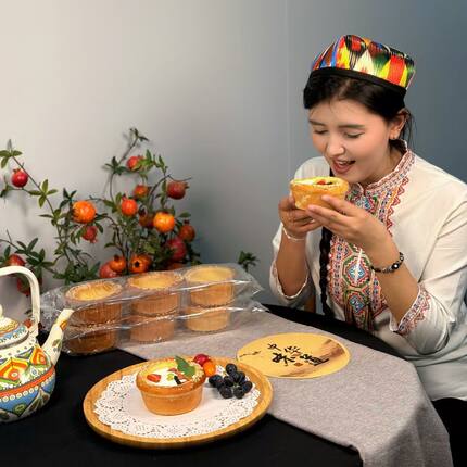疆饱饱｜新疆特色馕碗咖啡网红馕杯酸奶芝麻馕托馕碗