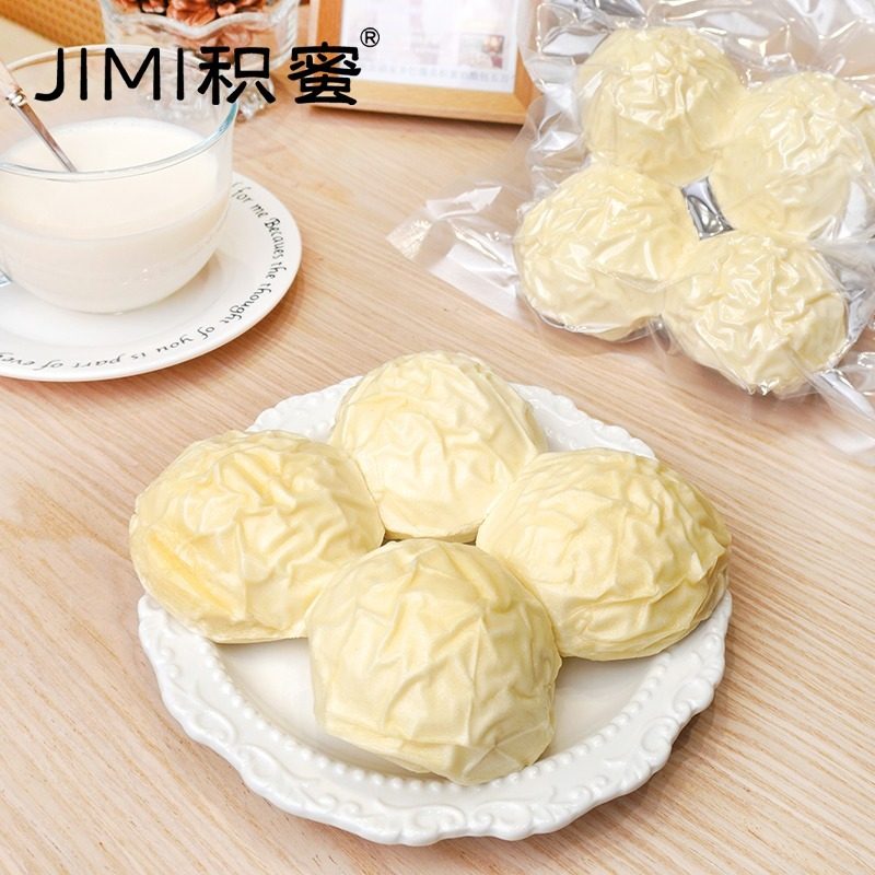 疆饱饱|奶皮子牛奶馒头采用新疆冬小麦粉鲜牛奶纯手工制作不加水