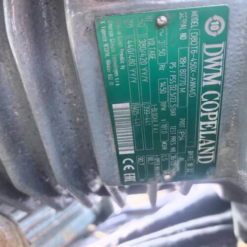 D8DT6-450X 半封闭压缩机 DWM Copeland工业制冷设备议价维修