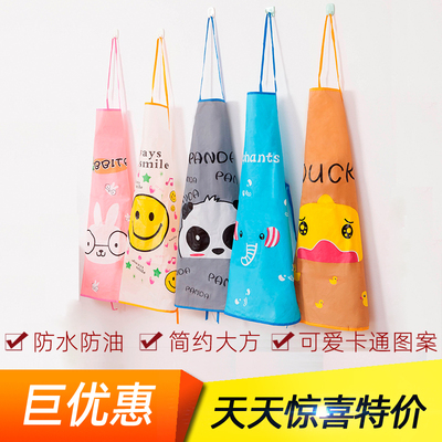 无袖透明卡通风家务清洁PVC
