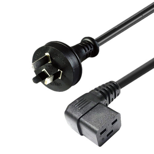 国标10A转C19弯头右弯横向品字尾弯头直角服务器电源线PDU延长线