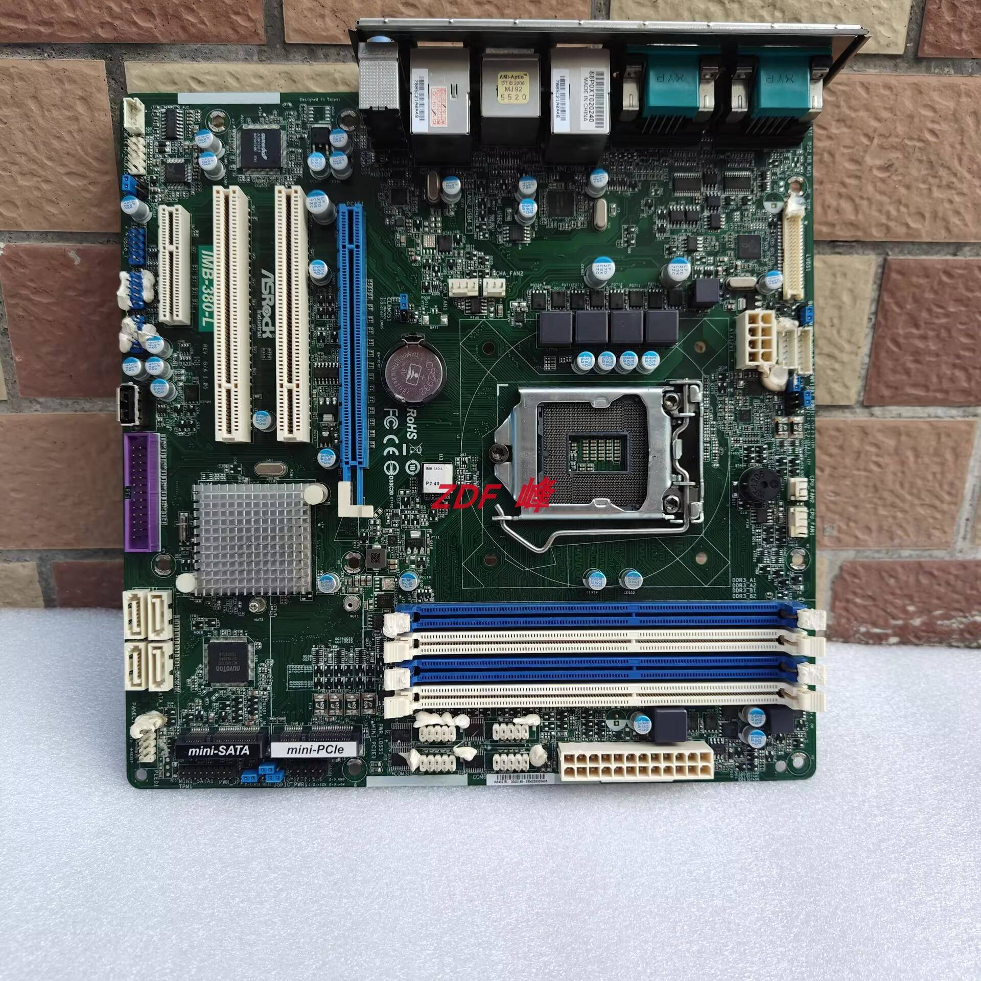 华擎 IMB-380-L Q87芯片1150CPU工控电脑主板双网口 拆机现货