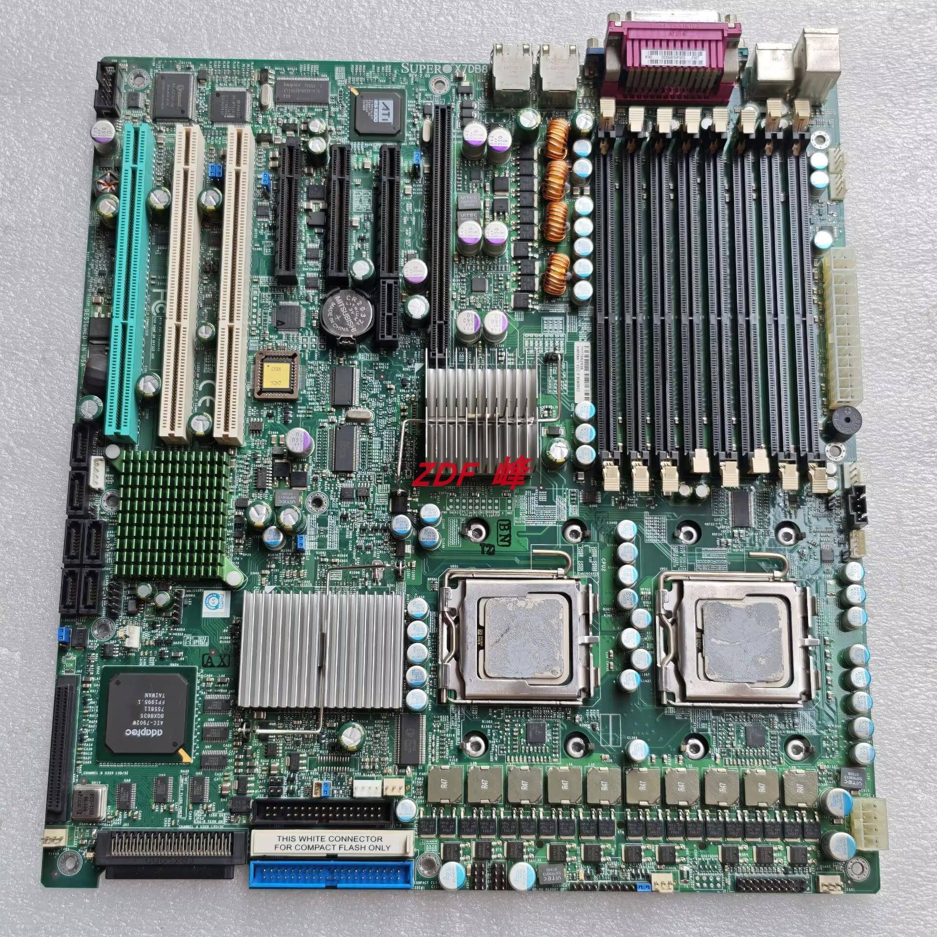 超微 X7DB8 双路服务器主板 LGA771 至强E54L54系列 拆机现货