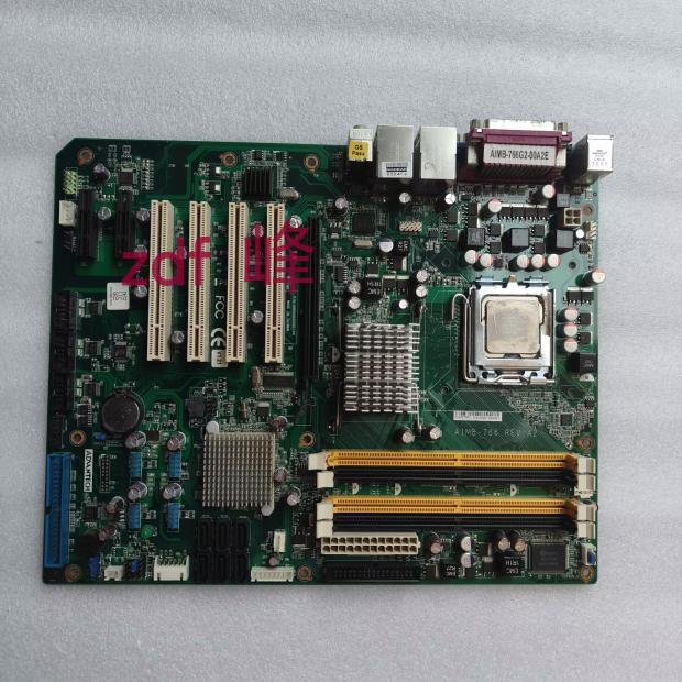 研华AIMB-766G2/766VG-00A2E AIMB-766 REV.A1台式电脑工控主板