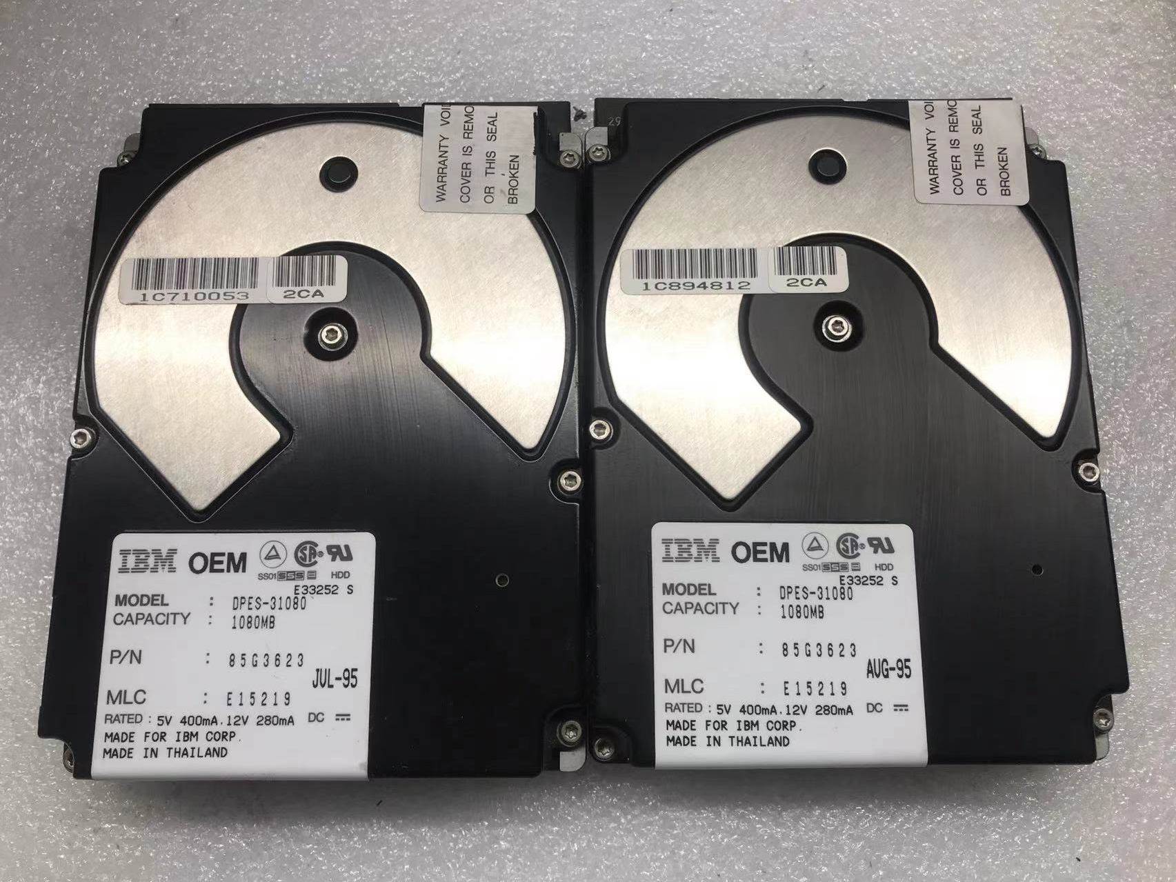 IBM SCSI硬盘 DPES-31080 1080MB 1GB 50针 SCSI硬盘 50PIN