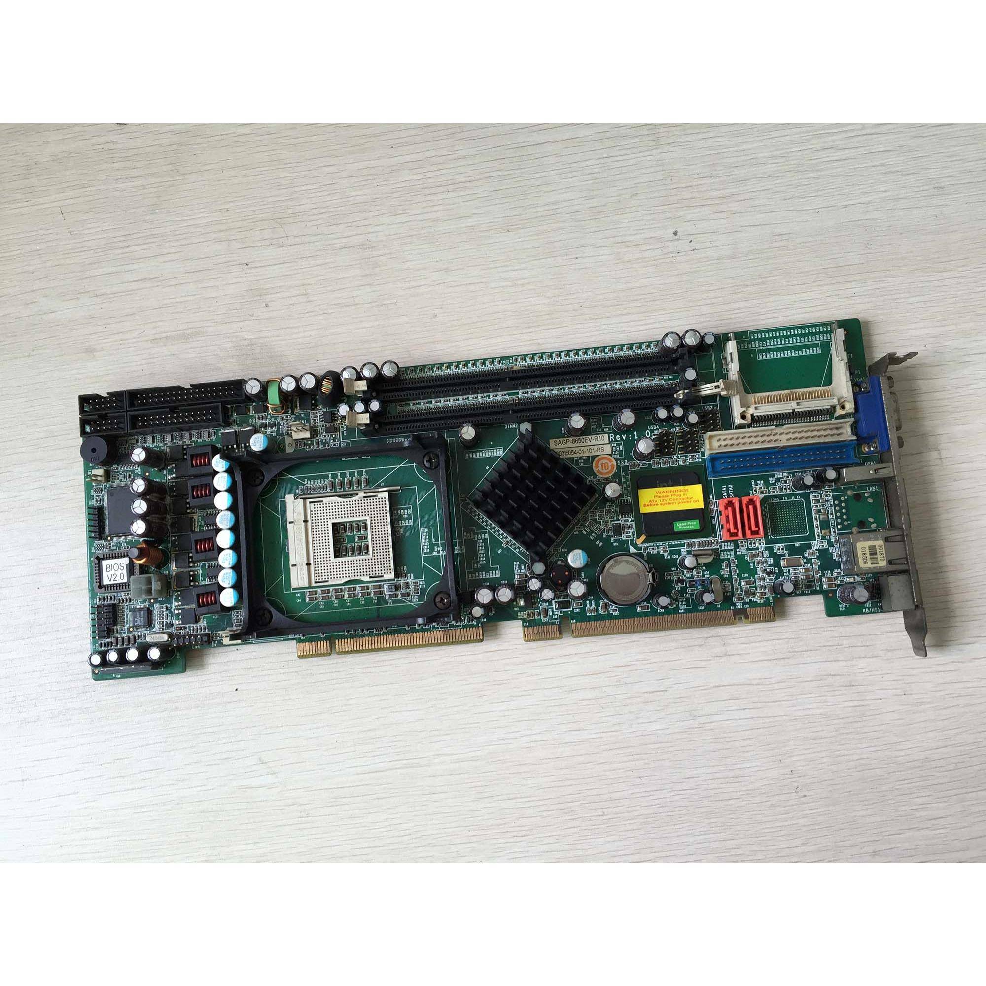 原装 SAGP-8650EV-R10 REV:1.0 SAGP-865EV 工控主板 全长CPU