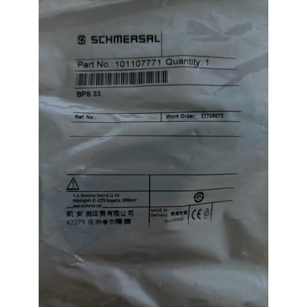 BPS 33施迈赛安全传感器全新原装现货，假一赔十！