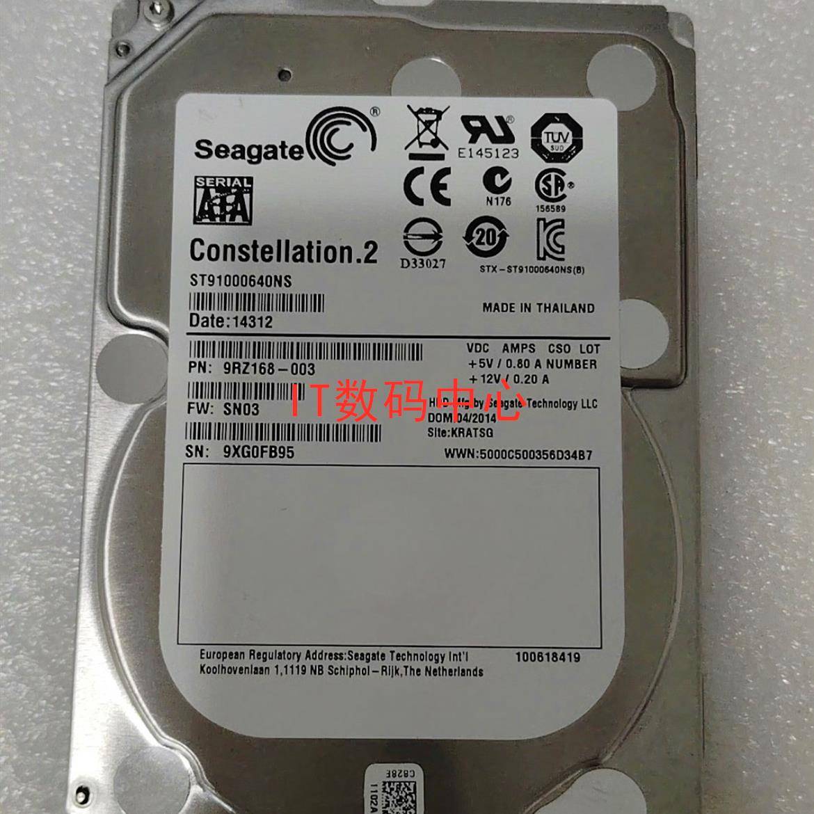 全新 希捷 ST91000640NS 1T SATA 2.5 1TB 7200转 企业级硬盘