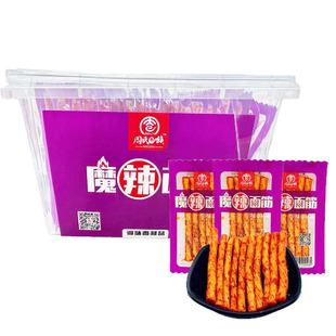 周氏e族魔辣面筋50包面制品香辣甜味8090童年怀旧辣条零食