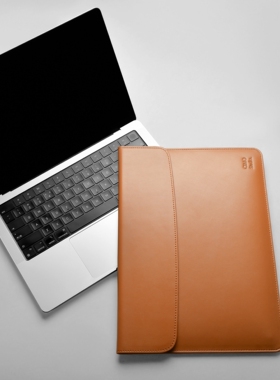 CIMO简约风笔记本电脑包适用苹果Macbook Neo13/Air15/Pro14英寸真皮内胆包商务通勤便携皮套16寸防震保护套