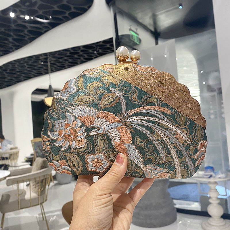 旗袍配包手拿包婚礼妈妈包手包女小包可放手机红包宴会包