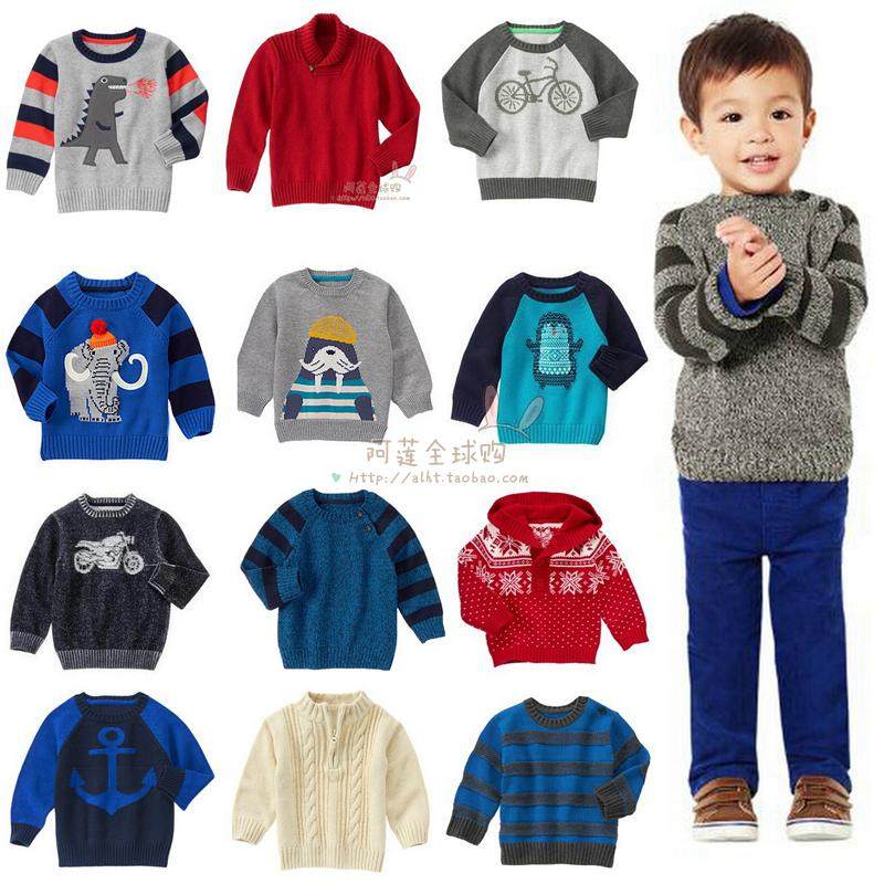 亏本清现货美国正品金宝贝gymboree男童秋冬套头针织衫毛衣开衫