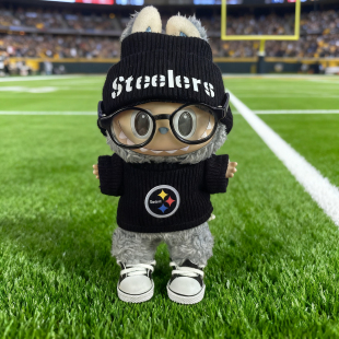 labubu娃衣橄榄球衣NFL匹兹堡钢人 Pittsburgh Steelers玩偶队服