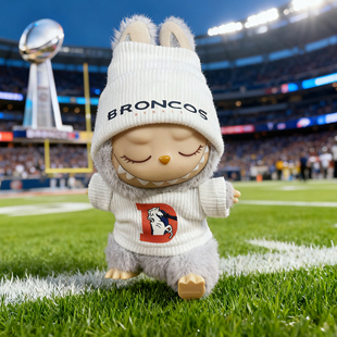 NFL球衣labubu娃衣Denver Broncos超级碗丹佛野马队拉布布玩偶衣