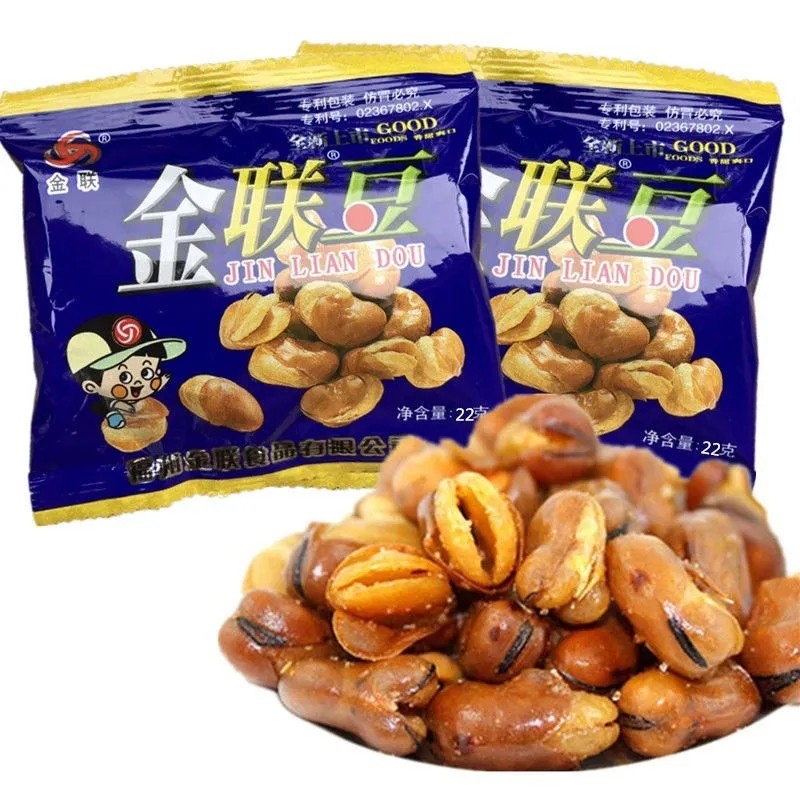 蚕豆炒货零食咸香炒豆22g金联蚕豆怀旧零食休闲油炸零食1袋