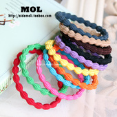 发饰 发绳 藕节基础款 韩国进口 百搭好用菲常推荐 款 头绳 发圈