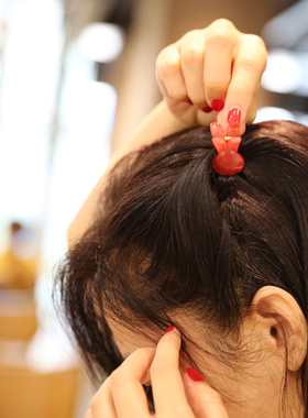 韩国进口 AZNAVOUR/AZ 发饰糖果色可爱小兔子抓夹发抓小号8色入