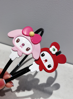 韩国进口AZNAVOUR AZ发饰卡通红色小兔子淡粉小狗头箍发箍女