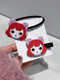 韩国进口AZNAVOUR AZ发饰红发女孩娃娃发圈发绳发夹发箍发卡