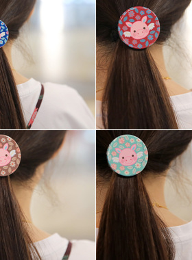 韩国进口 AZNAVOUR AZ 粉红小猪猪发饰圆盘翅膀发圈