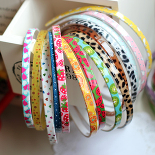 韩国进口发饰AZNAVOUR AZ 多色 豹纹 波点 发箍 宽0.9CM[A]