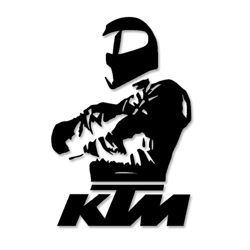 KTM 匿名神秘试车手 摩托车电动车电摩改装车贴防水车贴贴花贴纸 - 封面
